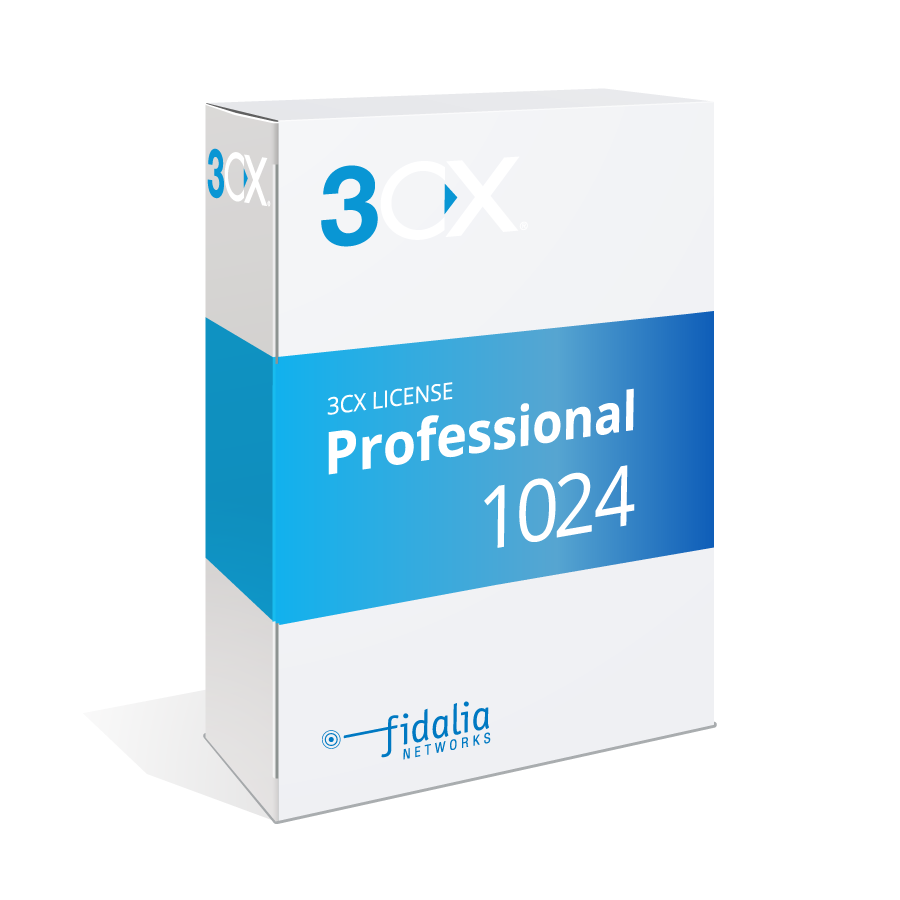 3CX Professional License - Annual - up to 1024 Simultaneous Calls