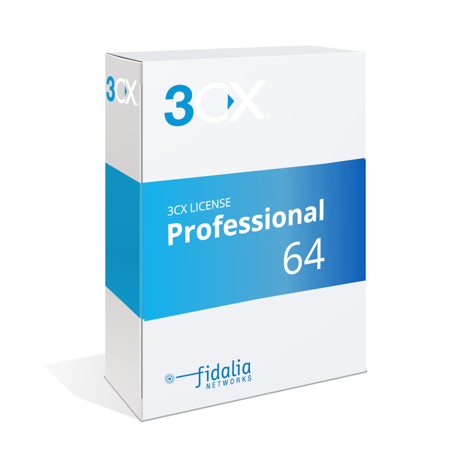 3CX Professional License - Annual - up to 64 Simultaneous Calls